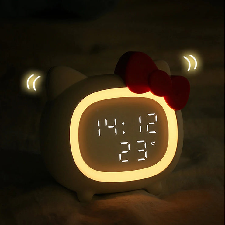 Blossom Time Kitty Clock